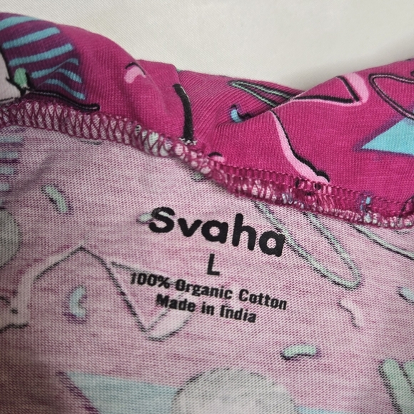 SVAHA Ruth Bader Ginsburg pink retro cowl neck top L - Picture 5 of 8